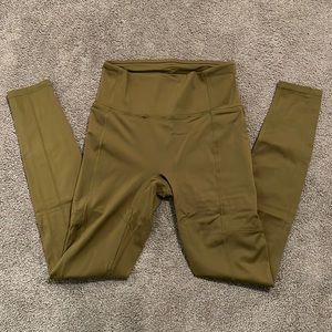 Fabletics Motion 365 Trinity High Waisted Olive Green Legging